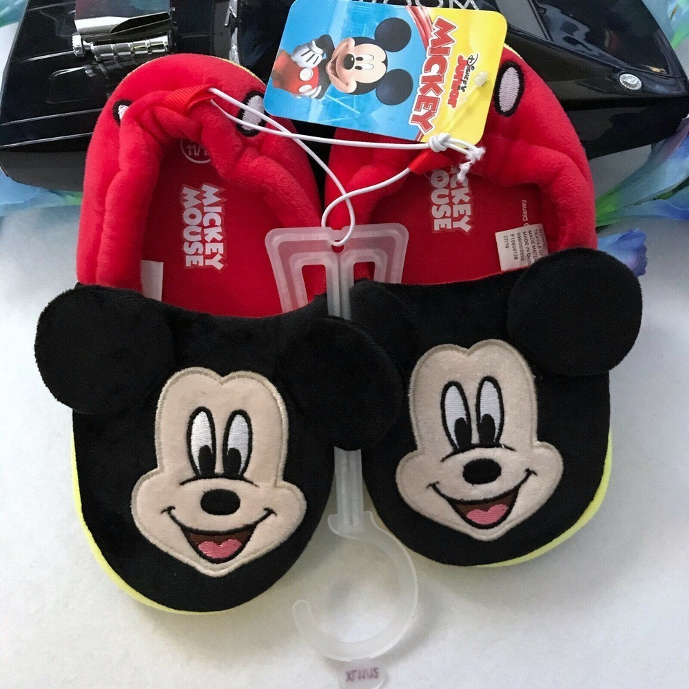 Disney Junior NWT Mickey Mouse Slippers XL (11/12) - Picture 2 of 7
